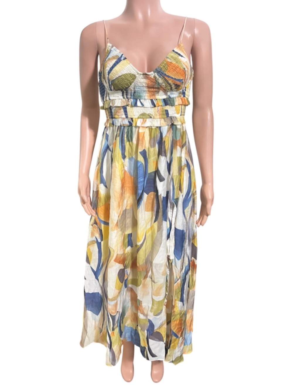 SAGE + PAIGE Women’s Multicolor Abstract Radiance Maxi Dress - Picture 4 of 13